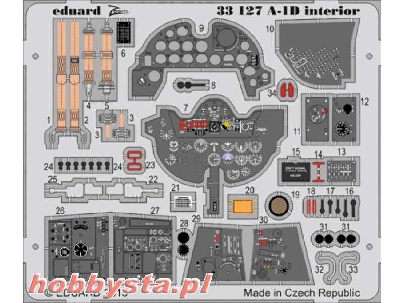 A-1D interior S. A. 1/32 - Trumpeter - zdjęcie 1 A-1D interior S. A. 1/32 - Trumpeter - zdjęcie 1