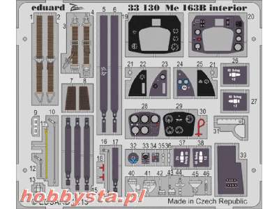 Me 163B interior S. A. 1/32 - Meng - zdjęcie 1