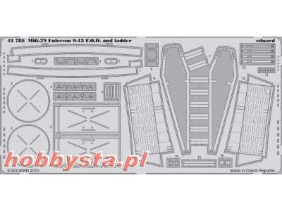 MiG-29 9-13 F. O.D.  and ladder 1/48 - Great Wall Hobby - zdjęcie 1