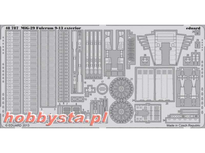 MiG-29 9-13 exterior 1/48 - Great Wall Hobby - zdjęcie 1 MiG-29 9-13 exterior 1/48 - Great Wall Hobby - zdjęcie 1