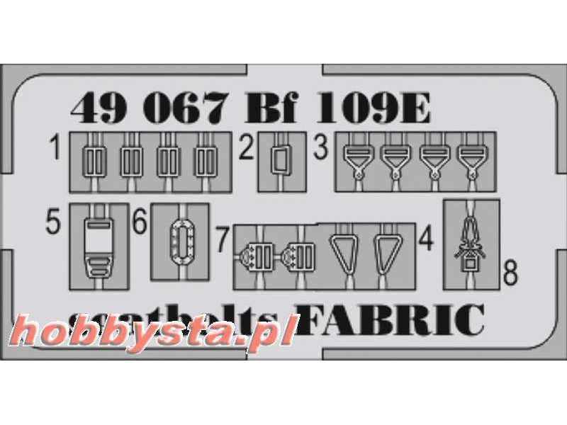 Bf 109E seatbelts FABRIC 1/48 - zdjęcie 1