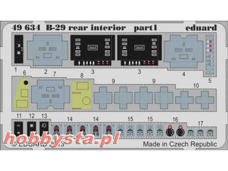 B-29 rear interior 1/48 - Monogram - zdjęcie 1 B-29 rear interior 1/48 - Monogram - zdjęcie 1