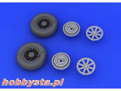 F4U-1 wheels 1/32 - Tamiya - zdjęcie 5