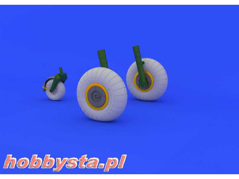 Ju 88 wheels early 1/48 - Dragon - zdjęcie 1 Ju 88 wheels early 1/48 - Dragon - zdjęcie 1