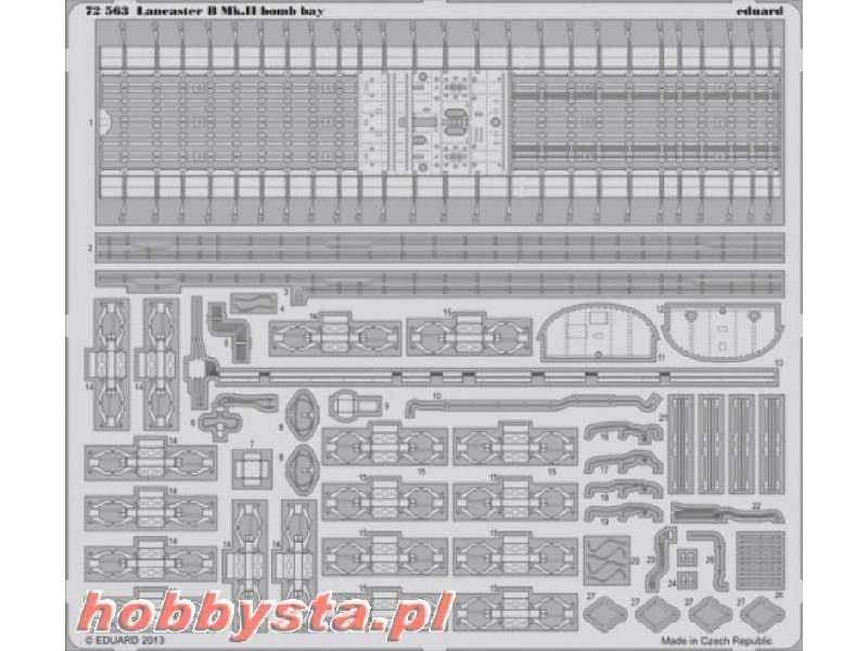 Lancaster B Mk. II bomb bay 1/72 - Airfix - zdjęcie 1