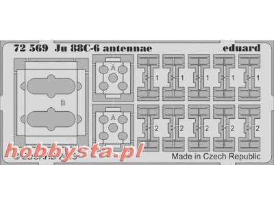 Ju 88C-6 antennae 1/72 - Revell - zdjęcie 1