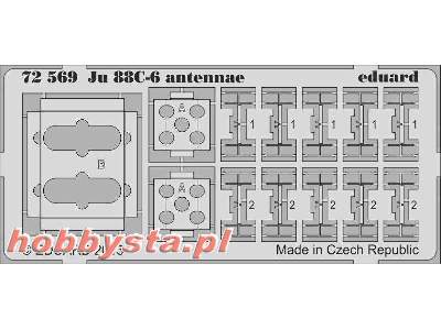 Ju 88C-6 antennae 1/72 - Revell - zdjęcie 2