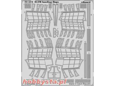 Il-2M landing flaps 1/72 - Academy Minicraft - zdjęcie 1