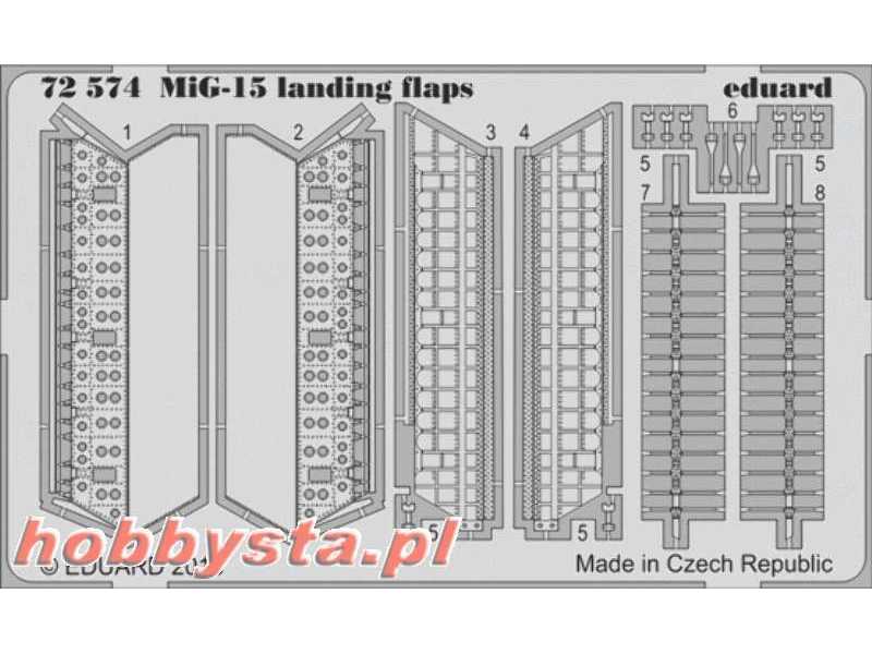 MiG-15 landing flaps 1/72 - Eduard - zdjęcie 1