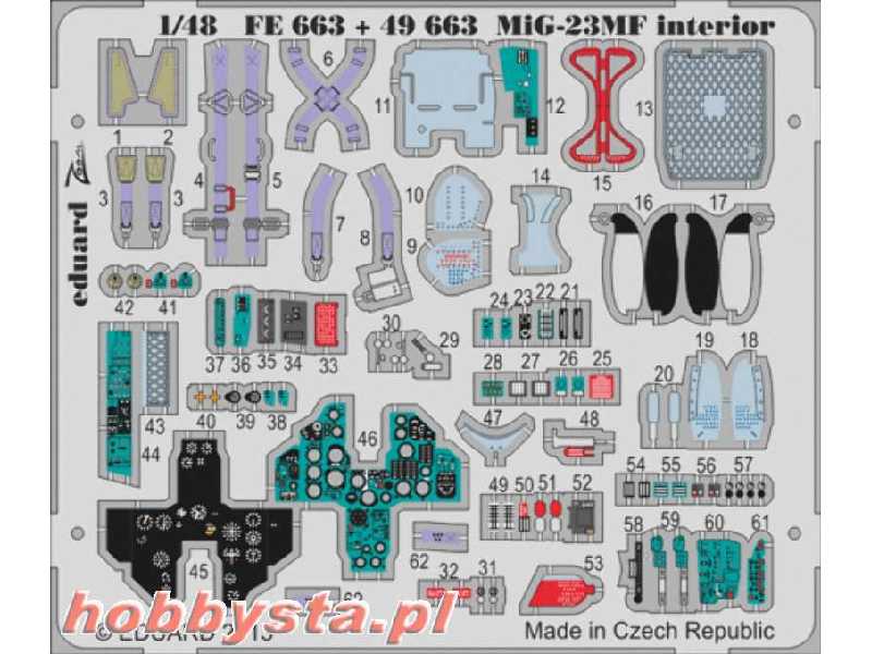 MiG-23MF interior S. A. 1/48 - Trumpeter - zdjęcie 1 MiG-23MF interior S. A. 1/48 - Trumpeter - zdjęcie 1