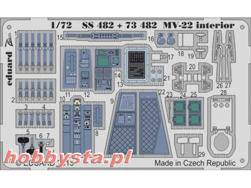 MV-22 interior S. A. 1/72 - Hasegawa - zdjęcie 1 MV-22 interior S. A. 1/72 - Hasegawa - zdjęcie 1