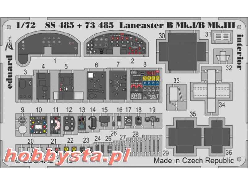Lancaster B Mk. I/B Mk. III interior S. A. 1/72 - Airfix - zdjęcie 1 Lancaster B Mk. I/B Mk. III interior S. A. 1/72 - Airfix - zdjęcie 1