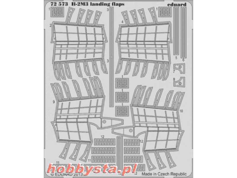 Il-2M3 landing flaps 1/72 - Tamiya - zdjęcie 1