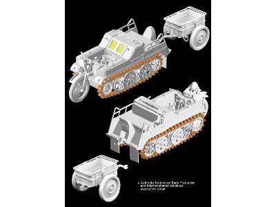 Sd.Kfz.2 Kettenkrad Early Production w/Infanteriekarren - zdjęcie 2