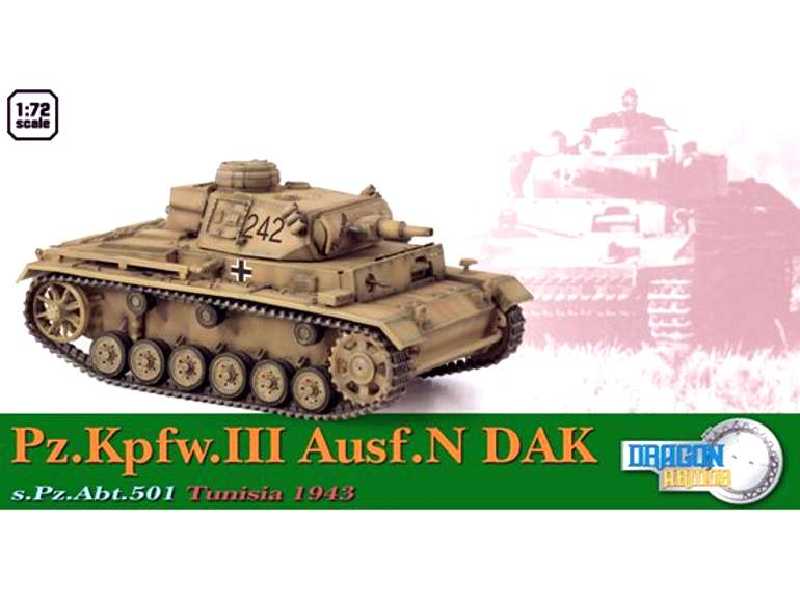Pz.Kpfw.III Ausf.N DAK, s.Pz.Abt.501 Tunezja 1943 - zdjęcie 1 Pz.Kpfw.III Ausf.N DAK, s.Pz.Abt.501 Tunezja 1943 - zdjęcie 1