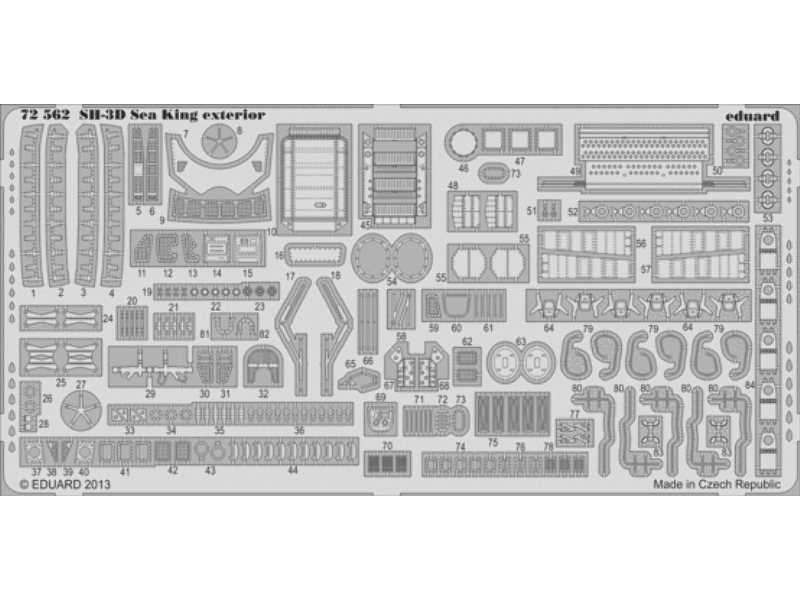 SH-3D Sea King exterior 1/72 - Cyber Hobby - zdjęcie 1 SH-3D Sea King exterior 1/72 - Cyber Hobby - zdjęcie 1
