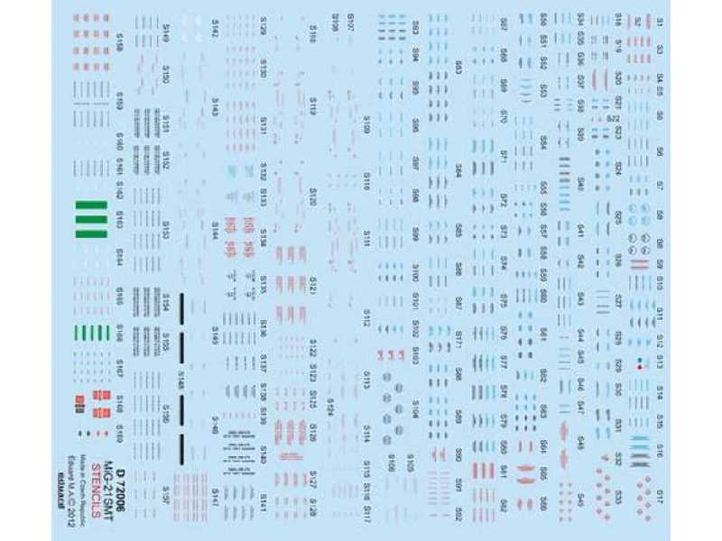 MiG-21SMT stencils 1/72 - zdjęcie 1
