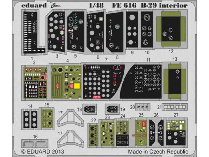 B-29 interior S. A. 1/48 - Monogram - zdjęcie 1