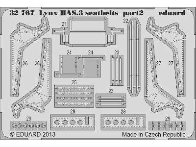 Lynx HAS.3 seatbelts 1/32 - Revell - zdjęcie 3