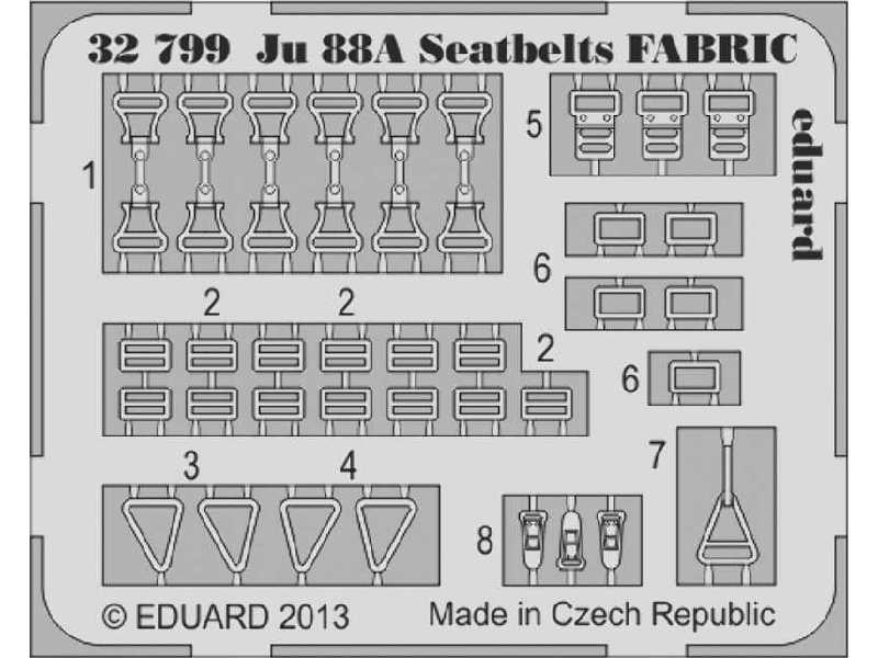 Ju 88A seatbelts FABRIC 1/32 - Revell - zdjęcie 1