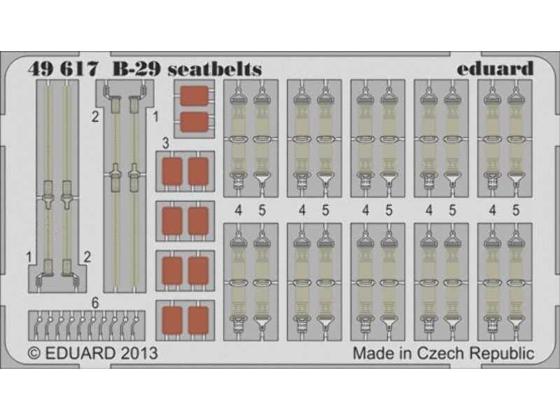 B-29 seatbelts 1/48 - Monogram - zdjęcie 1