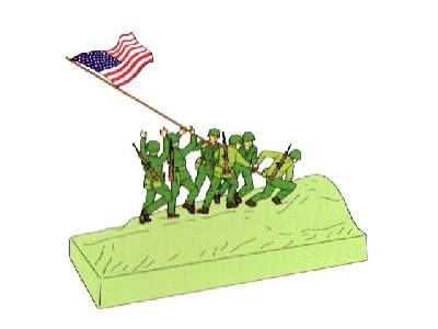 Figurki - Iwo Jima Flag Raisers - zdjęcie 3