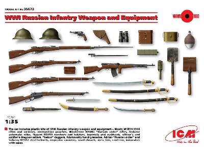 Broń i wyposażenie rosyjskiej piechota - I W.Ś. - zdjęcie 3