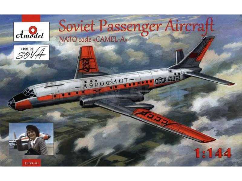 Tupolew Tu-104 - kod NATO "Camel-A" - Aerofłot - zdjęcie 1 Tupolew Tu-104 - kod NATO "Camel-A" - Aerofłot - zdjęcie 1