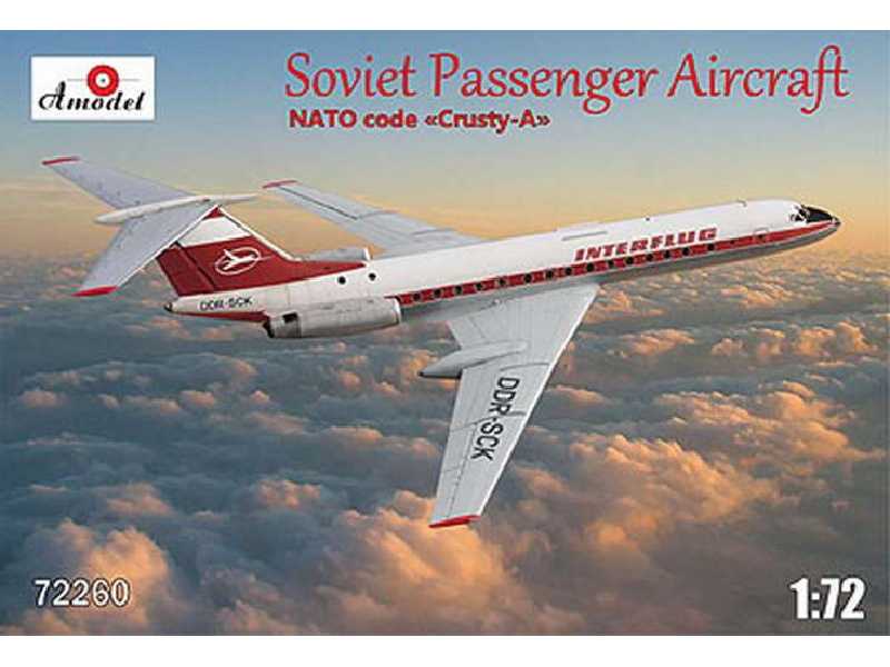 Tupolew Tu-134 Interflug - kod NATO Crusty-A - zdjęcie 1 Tupolew Tu-134 Interflug - kod NATO Crusty-A - zdjęcie 1