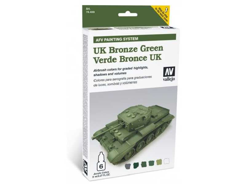 Zestaw farb Model Air - UK Bronze Green 4BO - 6 farb - zdjęcie 1 Zestaw farb Model Air - UK Bronze Green 4BO - 6 farb - zdjęcie 1
