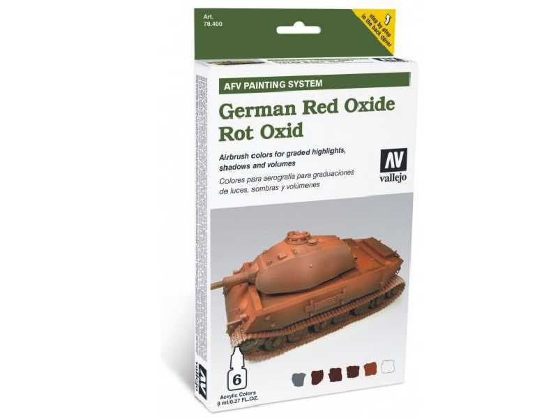 Zestaw farb Model Air - German Red Oxide - 6 farb - zdjęcie 1 Zestaw farb Model Air - German Red Oxide - 6 farb - zdjęcie 1