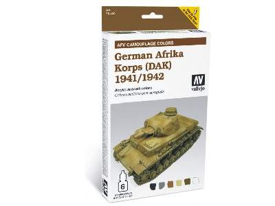 Zestaw farb Model Air - Afrika Korps 1941-1942 (DAK) - 6 farb - zdjęcie 1