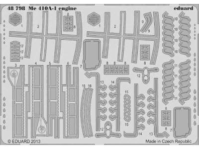 Me 410A-1 engine 1/48 - Meng - zdjęcie 1