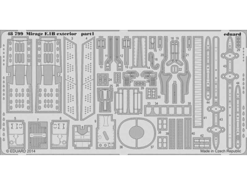 Mirage F.1B exterior 1/48 - Kitty Hawk - zdjęcie 1 Mirage F.1B exterior 1/48 - Kitty Hawk - zdjęcie 1