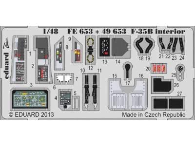 F-35B interior S. A. 1/48 - Kitty Hawk - zdjęcie 1