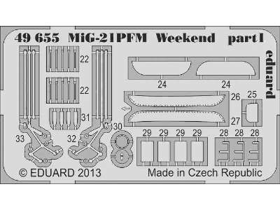 MiG-21PFM Weekend 1/48 - Eduard - zdjęcie 3