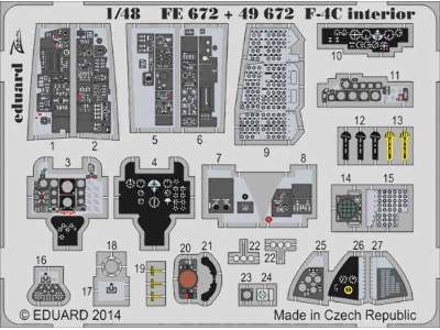 F-4C interior S. A. 1/48 - Academy Minicraft - zdjęcie 1