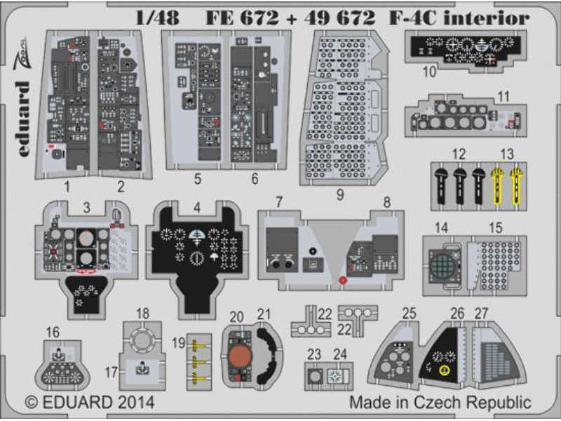 F-4C interior S. A. 1/48 - Academy Minicraft - zdjęcie 1