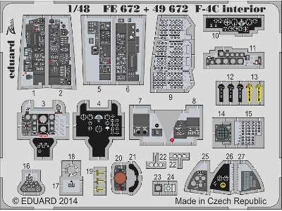 F-4C interior S. A. 1/48 - Academy Minicraft - zdjęcie 2