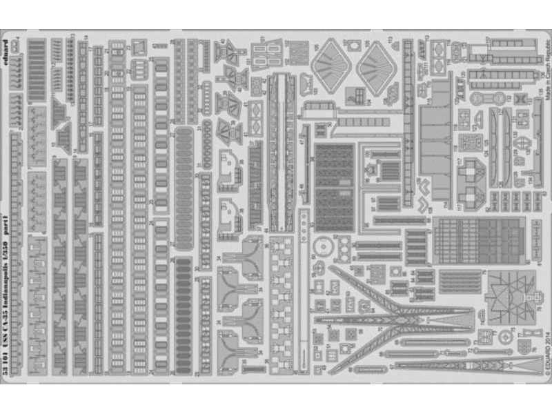 USS CA-35 Indianapolis 1/350 - Academy Minicraft - zdjęcie 1