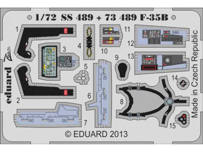 F-35B interior S. A. 1/72 - Fujimi - zdjęcie 1 F-35B interior S. A. 1/72 - Fujimi - zdjęcie 1