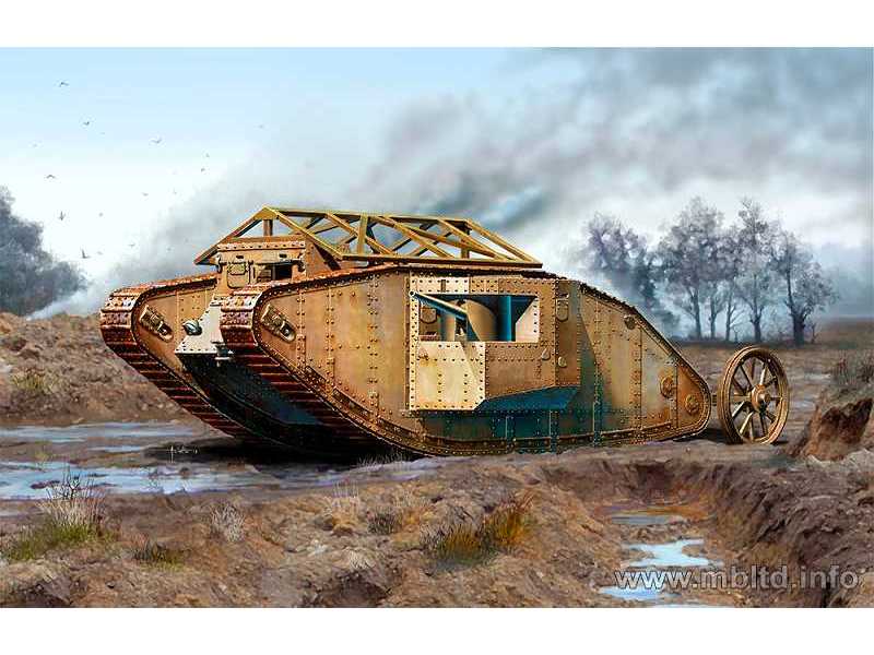 MK I Male czołg brytyjski - Bitwa pod Sommą 1916 - zdjęcie 1 MK I Male czołg brytyjski - Bitwa pod Sommą 1916 - zdjęcie 1