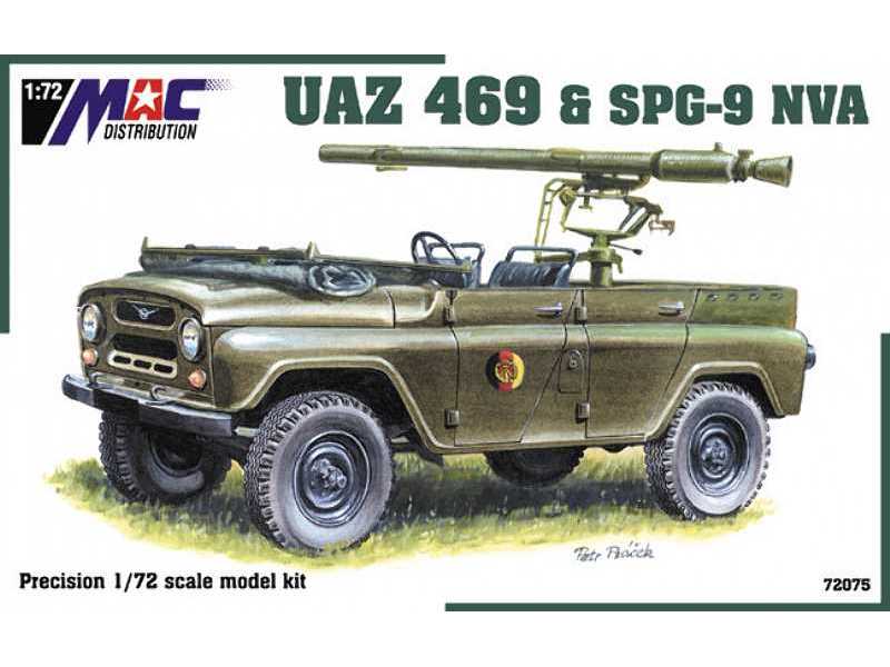 UAZ 469 z działkiem SPG-9 NVA - zdjęcie 1 UAZ 469 z działkiem SPG-9 NVA - zdjęcie 1
