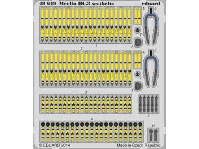 Merlin HC.3 seatbelts 1/48 - Airfix - zdjęcie 1