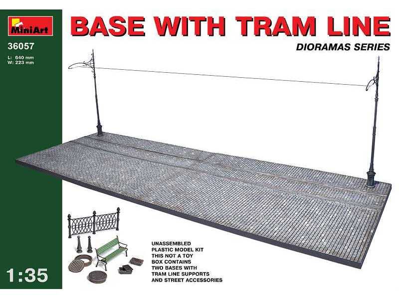 Ulica z linią tramwajową - zdjęcie 1 Ulica z linią tramwajową - zdjęcie 1