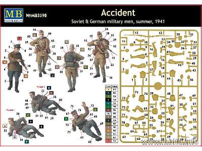 Wypadek - radzieccy i niemieccy zołnierze - lato 1941 - zdjęcie 3