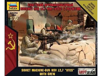 Radziecki karabin maszynowy NSV 12,7 UTES z obsługą - zdjęcie 3