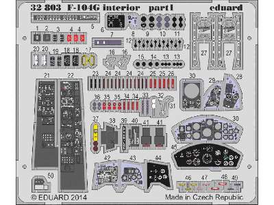 F-104G interior S. A. 1/32 - Italeri - zdjęcie 2