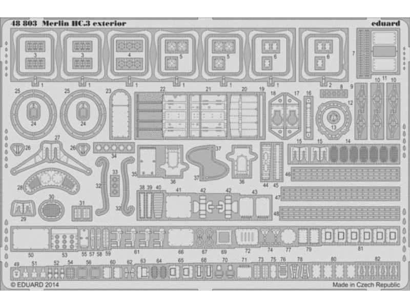 Merlin HC.3 exterior 1/48 - Airfix - zdjęcie 1