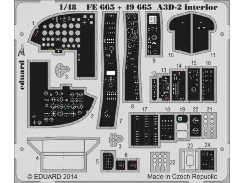 A3D-2 interior S. A. 1/48 - Trumpeter - zdjęcie 1 A3D-2 interior S. A. 1/48 - Trumpeter - zdjęcie 1
